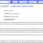 Coordinateur·trice de Projet – Moyens de subsistance (UNHCR)