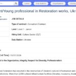 Consultant en restauration du patrimoine – Khortytsia,