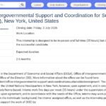Stage en soutien intergouvernemental pour le développement