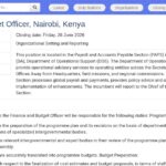 Responsable Finance et Budget – Nations Unies