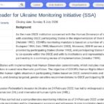 Responsable d&rsquo;équipe de monitoring – Ukraine (ODIHR)