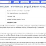 Business Analyst Consultant ServiceNow – Amérique Latine