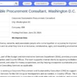 Consultant en Achats Durables – Washington D.C.