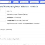 Ingénieur Chauffage et Efficacité Énergétique – Arménie