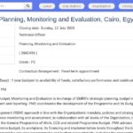 Chargé technique – Planification, suivi et évaluation
