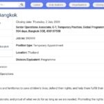 Senior Operations Associate – Centre of Excellence, Bangkok