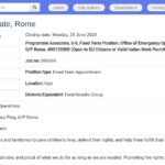 Programme Associate – Centre d&rsquo;opérations d&rsquo;urgence (OPSCEN)