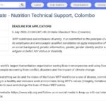 Chargé(e) de Programme – Appui Technique Nutrition