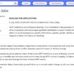 Hydrologue Consultant Senior – WFP Soudan du Sud