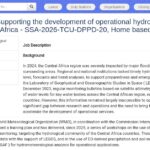 Consultant en services hydroclimatiques opérationnels –