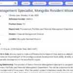 Senior Financial Management Specialist – Mongolie