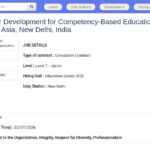 Consultant en développement des enseignants – Éducation à