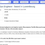 Associate DevSecOps Engineer – Luxembourg