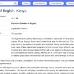 Enseignant d&rsquo;anglais à temps partiel – Aga Khan Academy