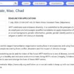 Chargé(e) de Programme – Bureau de Mao (Tchad)