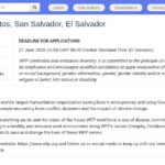 Collecteur de données – San Salvador