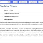 Assistant(e) Financier(ère) – Gambella, Éthiopie