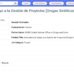 Chargé(e) de Soutien à la Gestion de Projet – Drogues