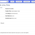 Assistant administratif biomédical – Projet ambulances Pérou