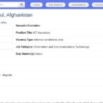 Spécialiste ICT – Afghanistan (Kabul)