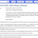 Responsable Administratif·ve – OHCHR, Addis-Abeba