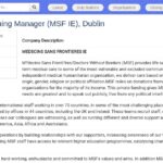 Responsable Opérations et Planification (MSF Irlande)