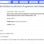 Conseiller principal WASH – Programme d’accélération