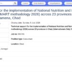 Consultant SMART Nutrition Survey – Chad (International)