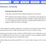 Assistant Financier – PAM, Erevan