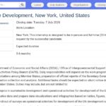 Stagiaire en Développement Durable – ONU New York