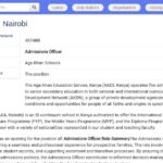Admissions Officer – Aga Khan Academy Nairobi