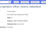 Responsable des Opérations de Sécurité de l&rsquo;Information