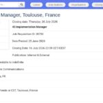 4S Implementation Manager – Sécurité Spatiale