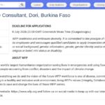 Responsable de Bureau Terrain – Dori, Burkina Faso