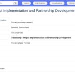 Stage en mise en œuvre de projets et développement de