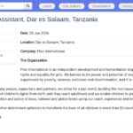 Assistant Comptable et Subventions – Dar es Salaam
