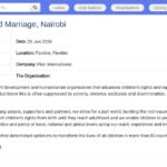 Responsable mondial – Lutte contre le mariage des enfants