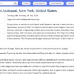 Assistant(e) Finance et Budget – Nations Unies, New York