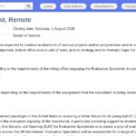 Spécialiste en évaluation (télétravail) – Nations Unies