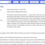 Chauffeur expérimenté – Bureau du Coordonnateur Résident,