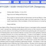 Enquêteur·trice VBG – Commission des droits de l’homme, Juba