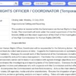 Coordinateur·trice Senior des Droits Humains – Commission