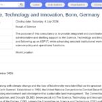 Consultant STI – Appui COP17 & Renforcement Scientifique