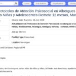 Consultor pour l&rsquo;actualisation des protocoles de protection