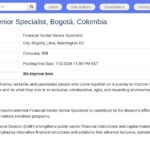Senior Specialist – Financial Sector & Capital Markets