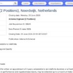 Ingénieur Antennes Spatiales (H/F) – Noordwijk