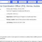 Coordonnateur technique de programme (P3) – Vienne
