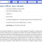 Coordinateur en Réadaptation – OMS Ukraine