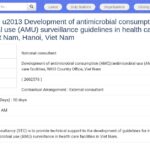 Consultant national – Surveillance de la consommation