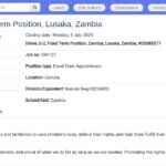 Chauffeur G-2 – UNICEF Lusaka, Zambie